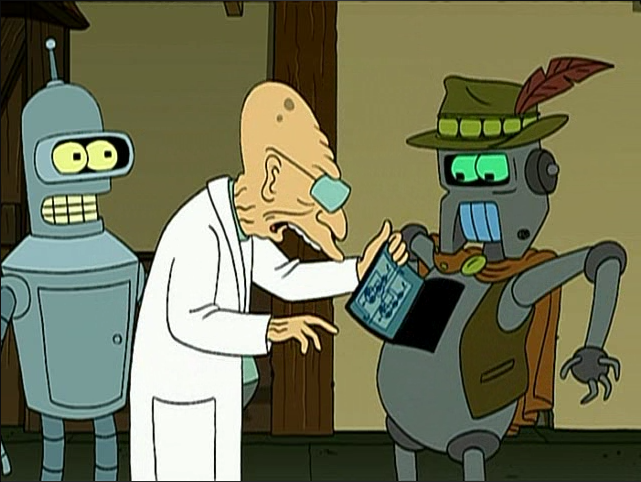 Futurama, how a robot works